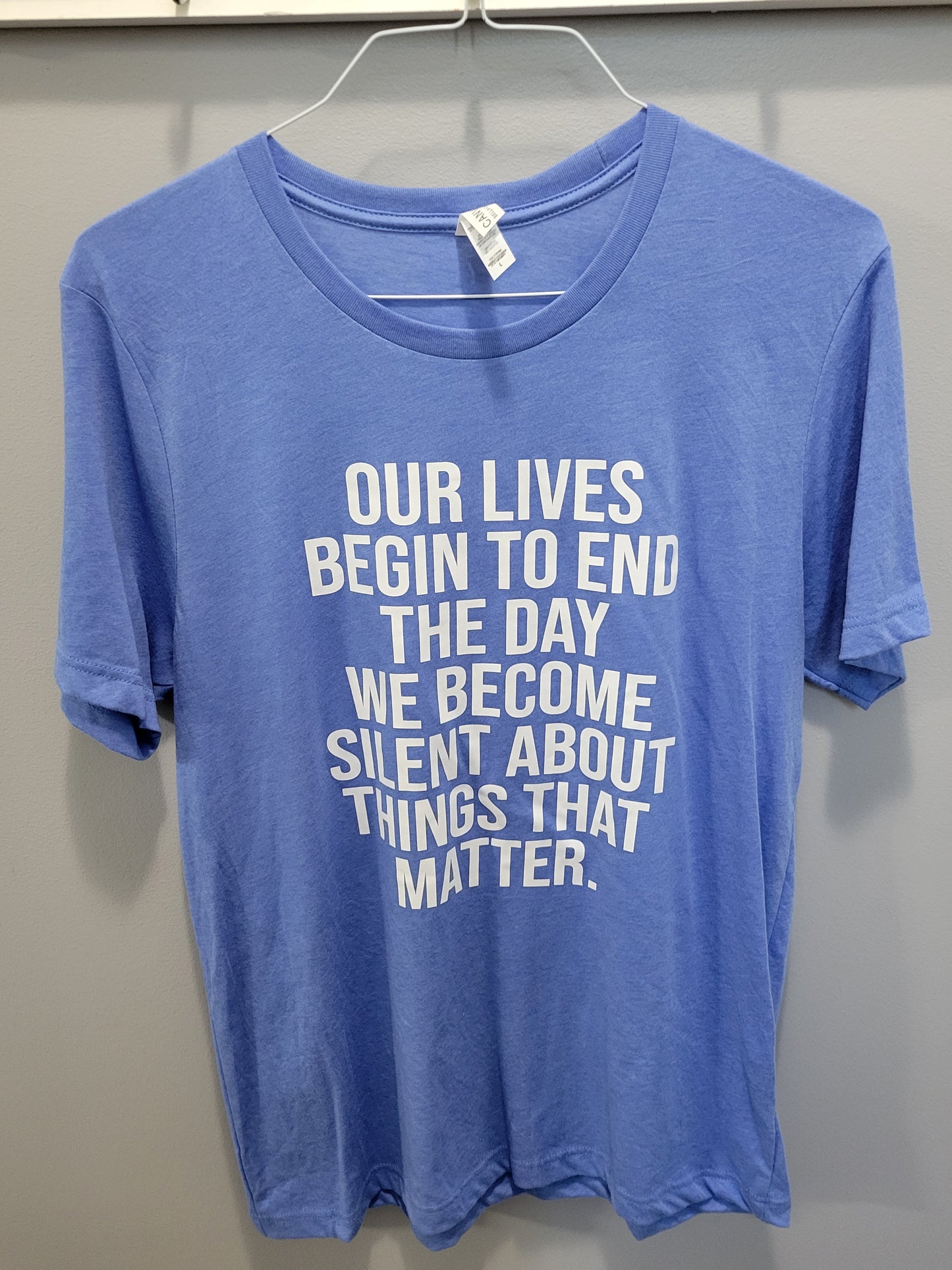 Our Lives Begin To End The Day We Become Silent About Things That Matter